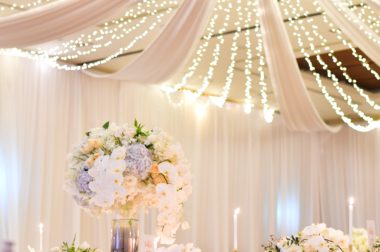 How to Add Some Extra Style Underneath a Wedding Tent
